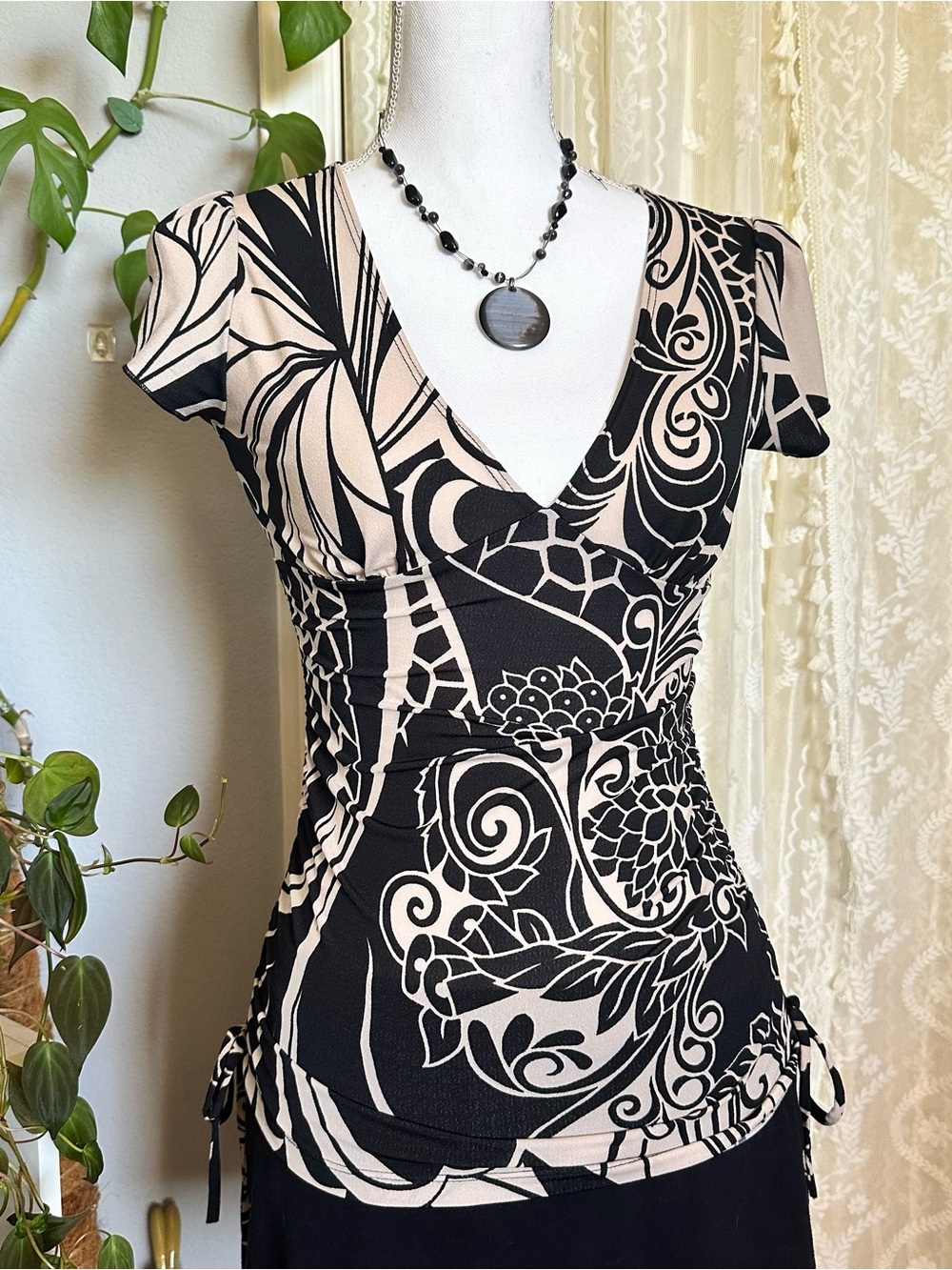 Y2K whimsy goth top